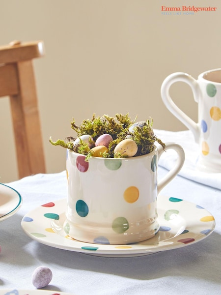 Emma Bridgewater Cream Polka Dot Small Mug (Q71341) | €24