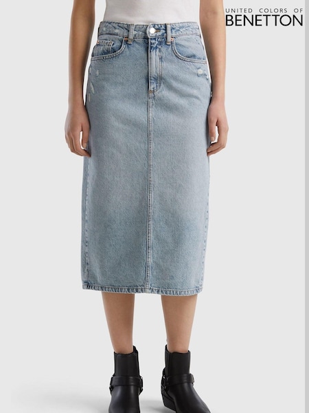 Benetton Blue Denim Skirt (Q71553) | €25