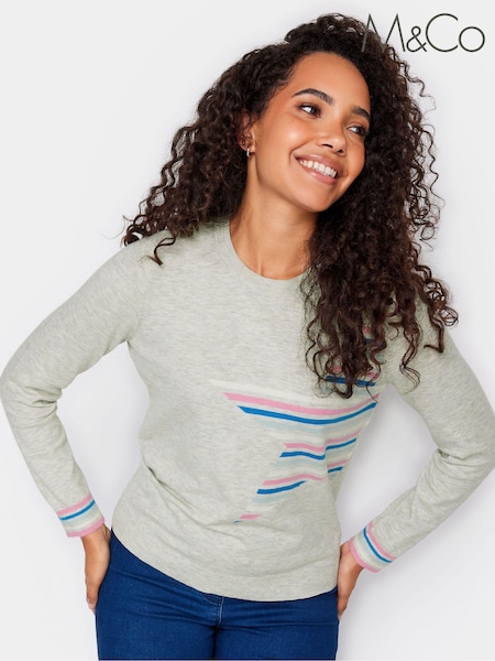 Grau - M&Co Conversational Jumper (Q71576) | 9 €