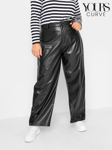 Yours Curve Black Dad Trousers (Q71597) | € 9