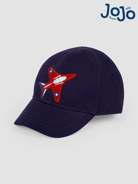 JoJo Maman Bébé Navy Blue Arrows Appliqué Cap (Q71653) | €26