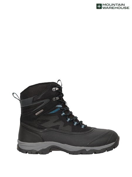 Mountain Warehouse Black Ultra Piste Basher Mens Waterproof Snow Boots (Q71784) | €191