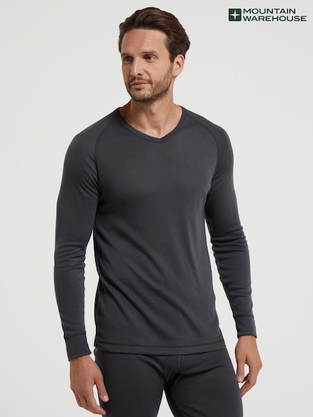 Mountain Warehouse Grey Mens Talus Thermal Top (Q71884) | 99 QAR