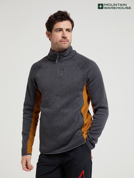 Mountain Warehouse Grey Mens Quarter Zip Fleece (Q71924) | R$ 395