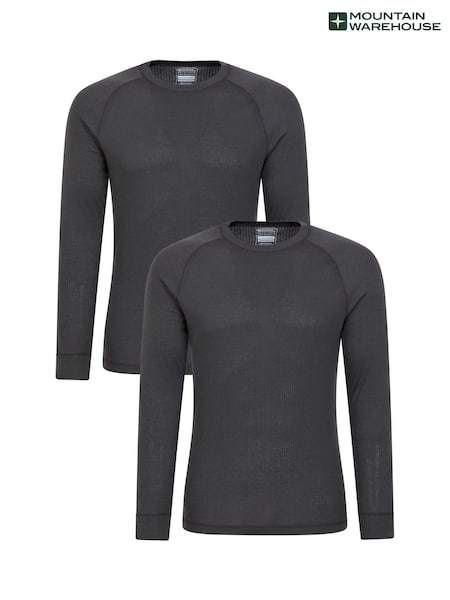 رمادي - Mountain Warehouse Talus Mens Thermal Tops 2 Pack (Q71941) | ‏204 ر.س.‏