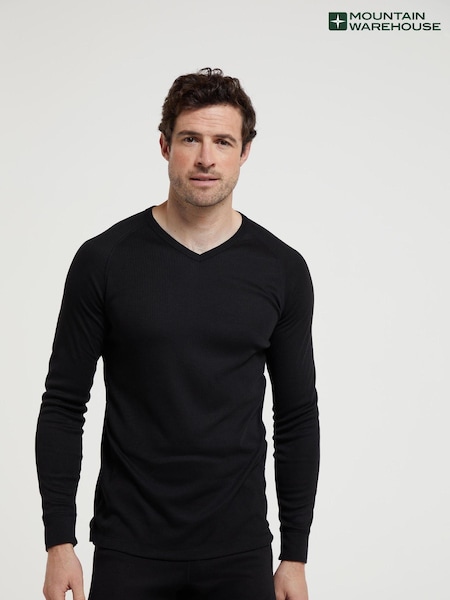 Mountain Warehouse Black Mens Talus Thermal Top (Q71961) | €27