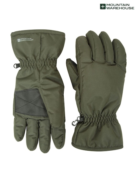 Mountain Warehouse Green Mens Fleece Lined Snow Ski Gloves (Q71979) | €22.50