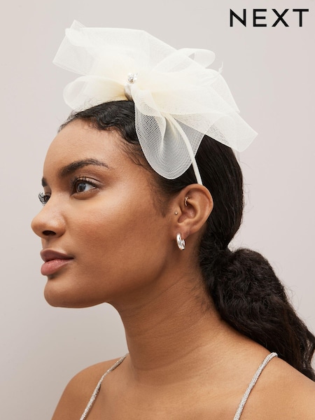 Цвета слоновой кости - Wedding Fascinator (Q72193) | €9
