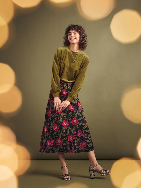 Seasalt Cornwall Honeysuckle Garland Black Skirt (Q72733) | €42