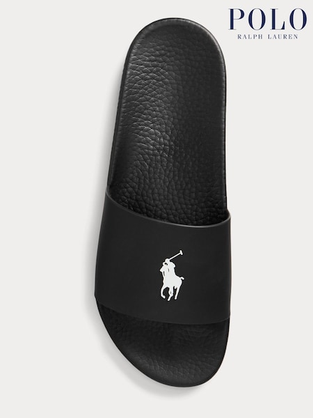 Schwarz - Polo Ralph Lauren Pantoletten mit Pony-Logo (Q72793) | 107 €
