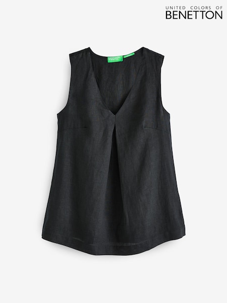 Benetton 100% Linen Blouse (Q72827) | €31