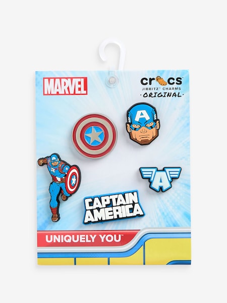 Crocs Captain America Jibbitz 5 Pack (Q72873) | AED39