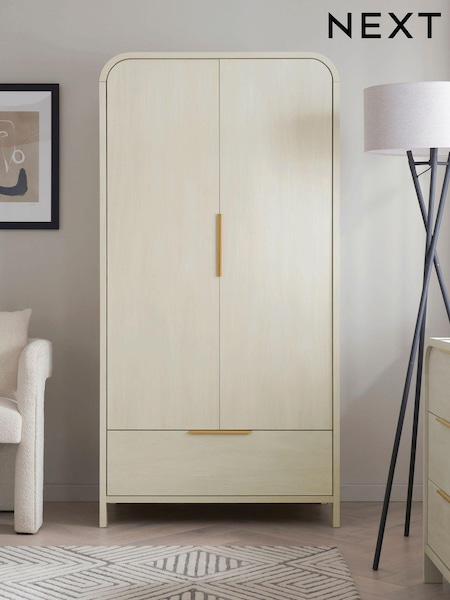 Light Natural Mia Oak Effect Double, 1 Drawer Wardrobe (Q72994) | €610