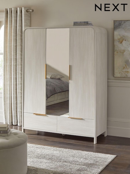 Light Natural Mia Oak Effect Triple, 2 Drawers Wardrobe (Q73001) | €925