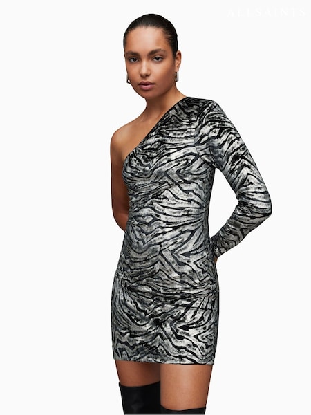 AllSaints Silver Deri Zebra  Dress (Q73438) | €61