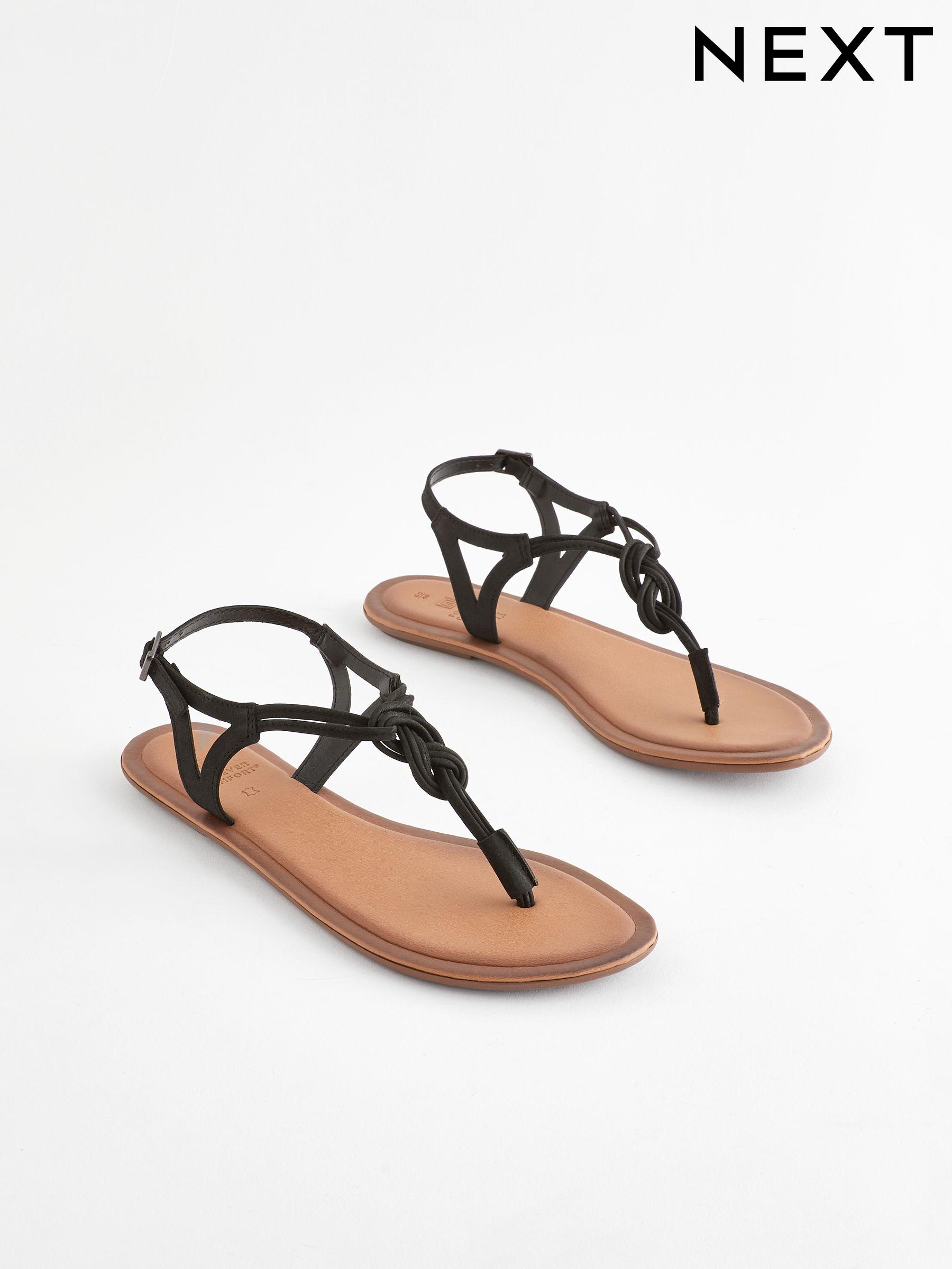 Next womens black sandals hotsell