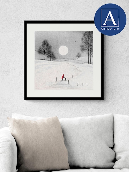 Artko Black Moonlit Walk by Adam Barsby Framed Art (Q73623) | €116