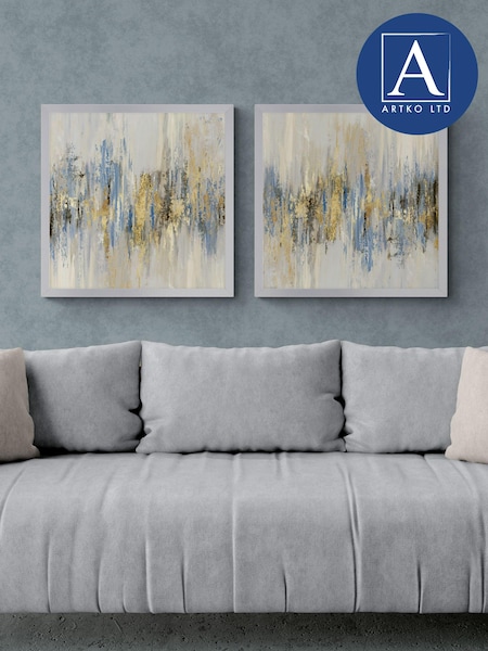 Artko Silver Dripping Gold by Tom Reeves Framed Art (Q73646) | €150