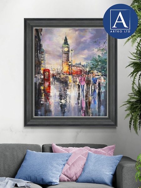 Artko Grey Perfect Day In London by Ewa Czarniecka Framed Art (Q73666) | €150