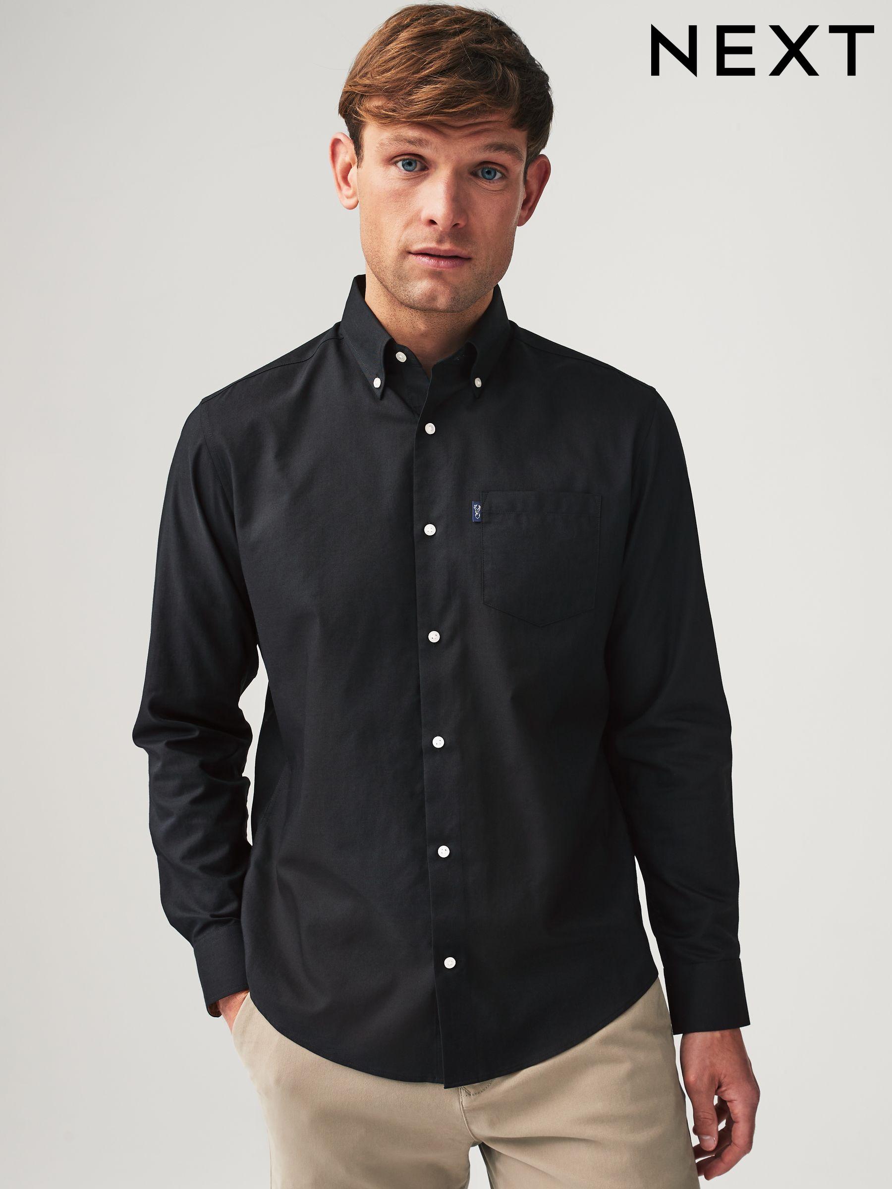 Black oxford shirt sale