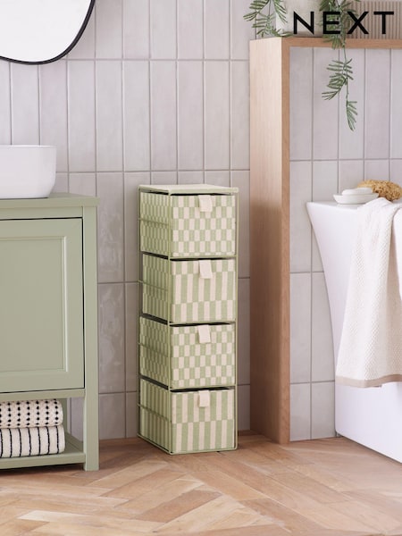 Green Sage Geo Print Storage Drawers (Q73778) | €21.50