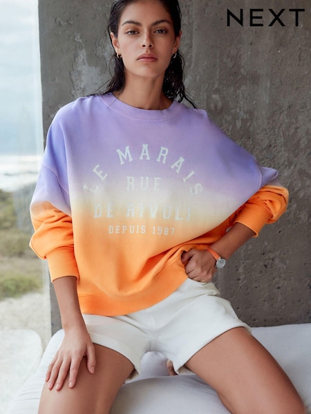 Multi New York City Rainbow City Graphic Slogan 100% Cotton Sweatshirt (Q73797) | €25