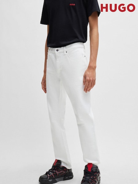 Weiß - HUGO 708 Comfort Jeans mit Stretchanteil in schmaler Passform (Q74020) | 76 €