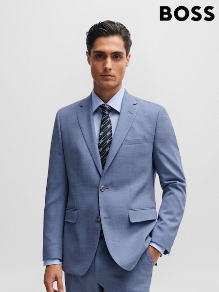BOSS Light Blue Regular Fit Jasper Jacket (Q74025) | €185