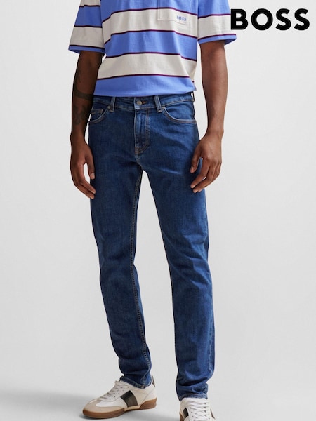 BOSS Blue Maine Straight Fit Stretch Jeans (Q74182) | €63