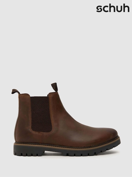 Brun - Standardpassform - Schuh Dawson Leather Chelsea Boots (Q74241) | kr1 470