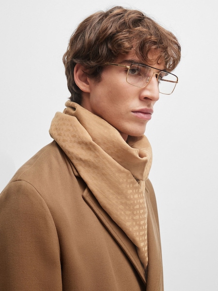 BOSS Natural Wool Blend Jaquard Woven Scarf (Q74261) | €59