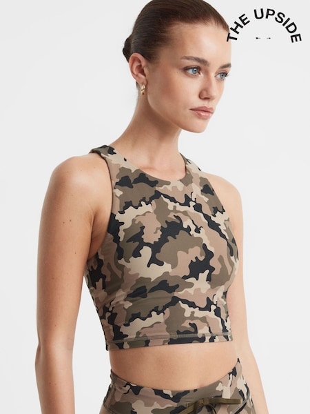 The Upside Camouflage Cropped Tank Top (Q74433) | 737 LEI