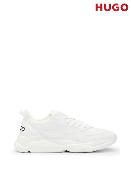 HUGO White Chunky Logo Trainers (Q74535) | €83