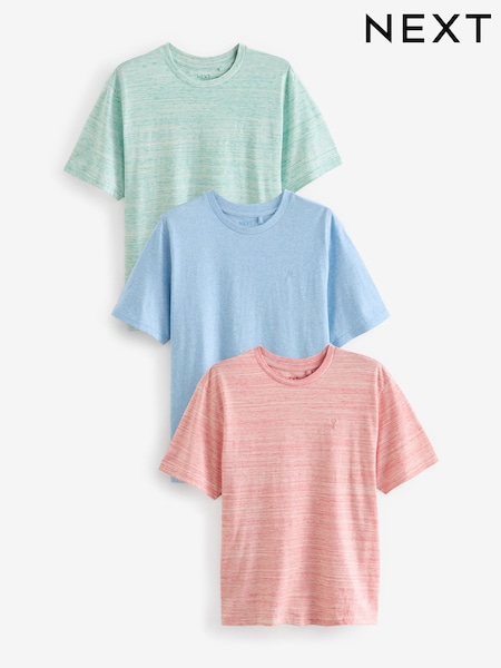 Blue/Mint Green/Pink T-Shirts 3 Pack (Q74593) | €43