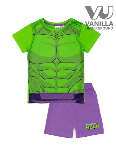 Vanilla Underground Green Boys Licensing Short 100% Cotton Pyjamas (Q74628) | €20
