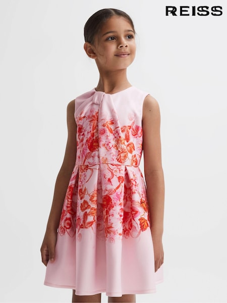 Reiss Rosalind Scuba Floral Print Dress (Q74787) | ‏432 د.إ.‏