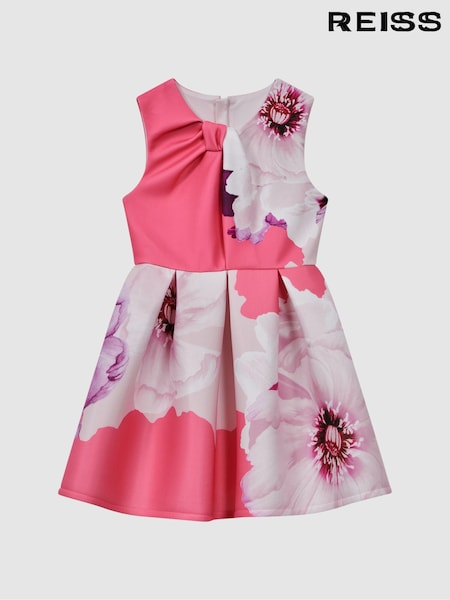 Reiss Rosalind Scuba Floral Print Dress (Q74797) | 80 €