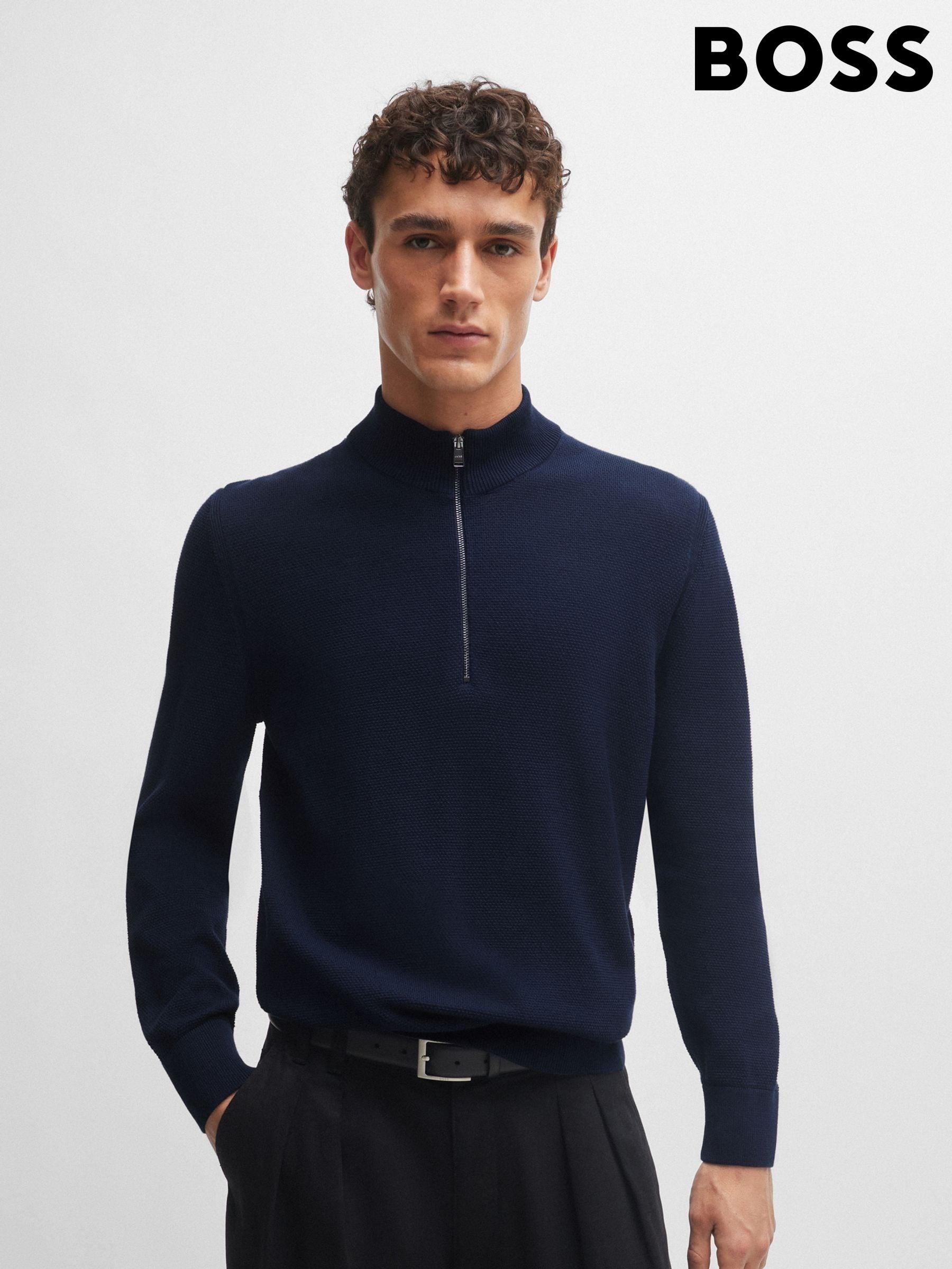 hugo boss collared jumper