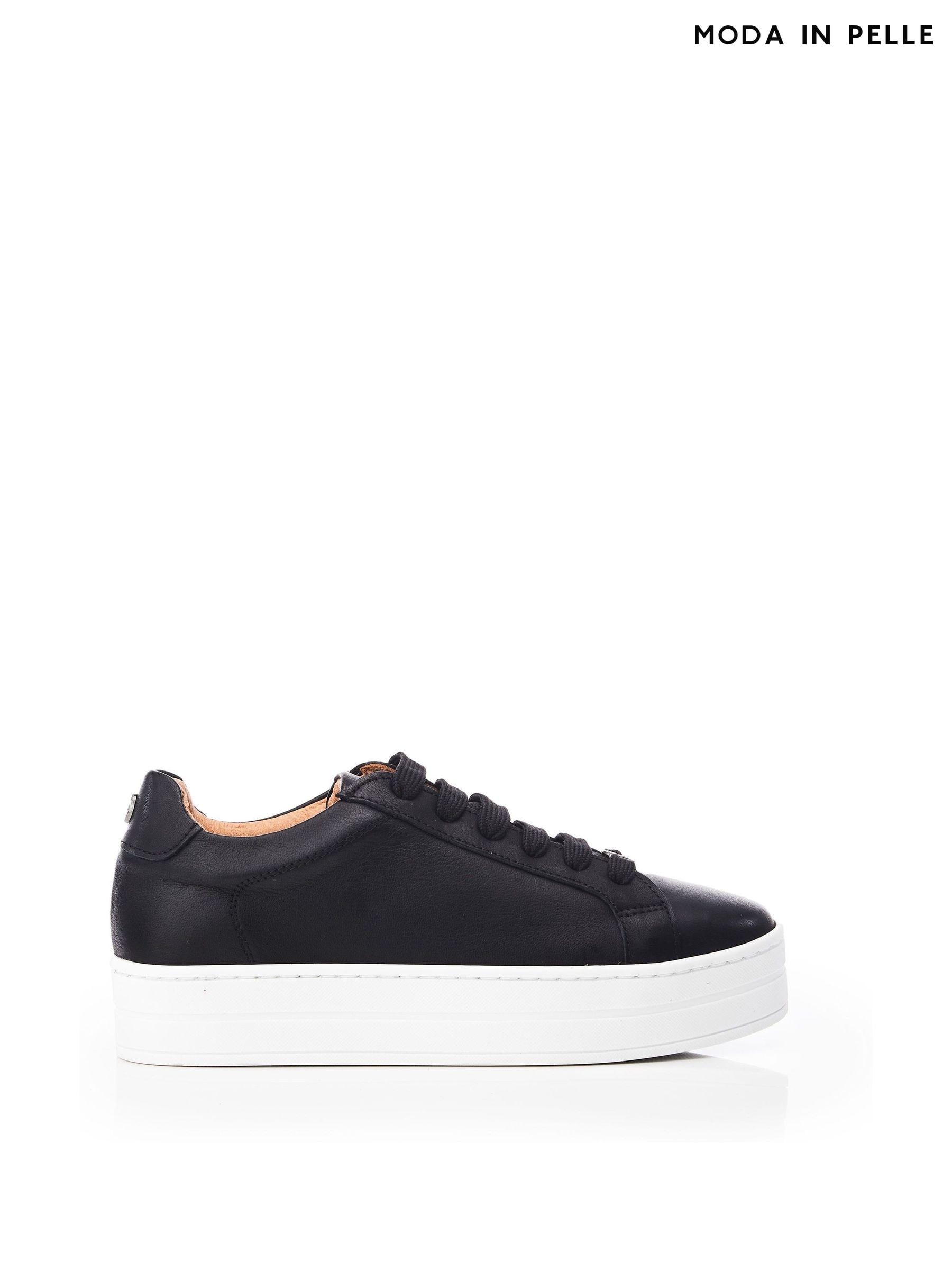 Sale Trainers Moda In Pelle Black Flat Forms Footwear Next Oman