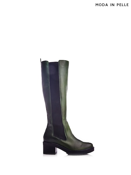 Moda in Pelle Linettie Long Chelsea Block Heel Boots (Q75326) | €102