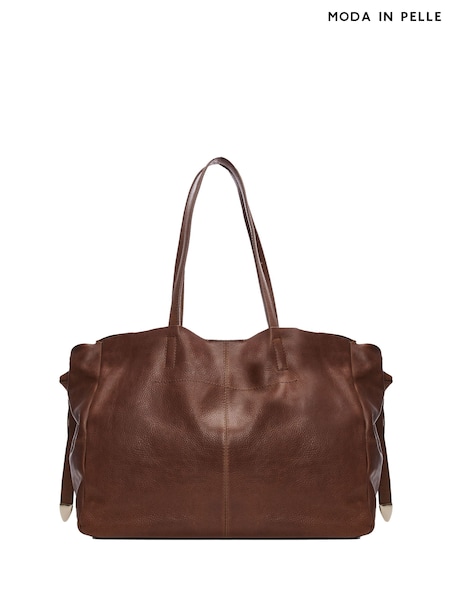 Moda In Pelle Natural Indie Oversized Tote Bag With Pouch (Q75444) | kr2 930