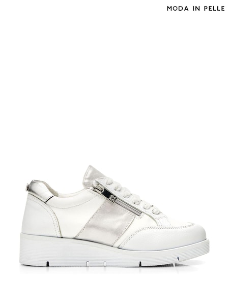 Moda In Pelle Ambienne Wedge Side Zip Trainers (Q75446) | ₪548