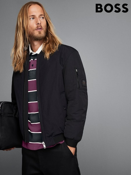 BOSS Black Relaxed Fit Bomber Jacket (Q75551) | €179