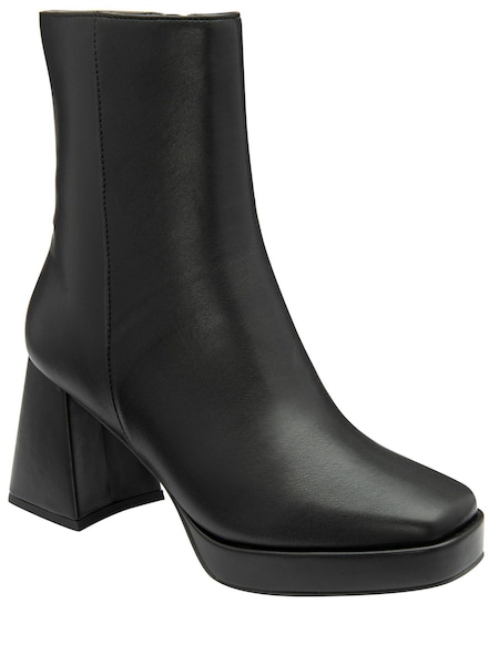 Ravel Black Block-Heel Zip-Up Ankle Boots (Q75649) | €38