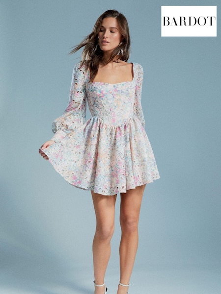 Bardot Lila Flounce Broderie Dress (Q75670) | 118 €