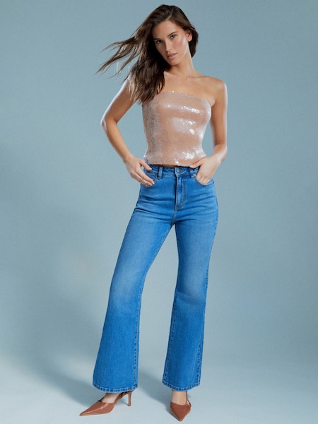Bardot Brown Launa Sequin Top (Q75672) | €43.50