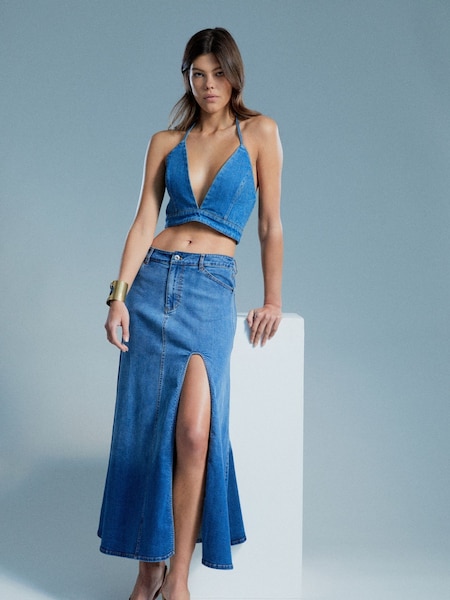 Bardot Blue Cynthia Mid Maxi Skirt (Q75675) | €83