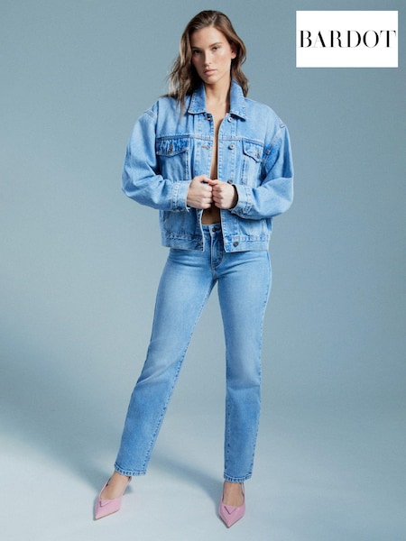 Bardot Blue Relaxed Denim Jacket (Q75688) | €72