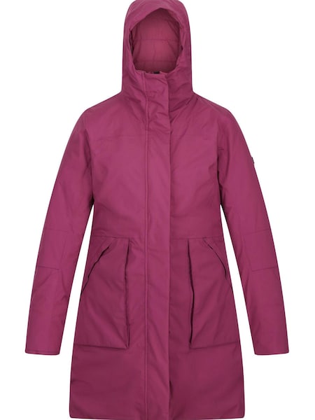 Regatta Womens Purple Yewbank Ii Longline Waterproof Padded Jacket (Q76072) | €79