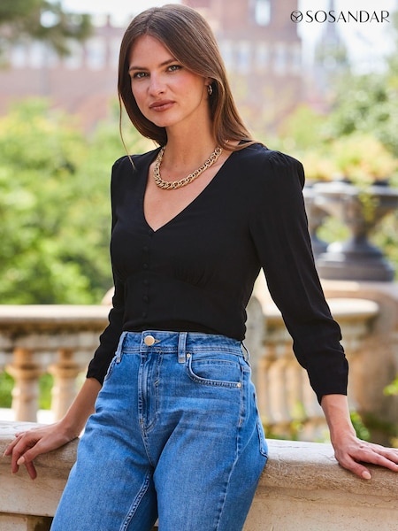 Sosandar Button Front Top (Q76351) | €60